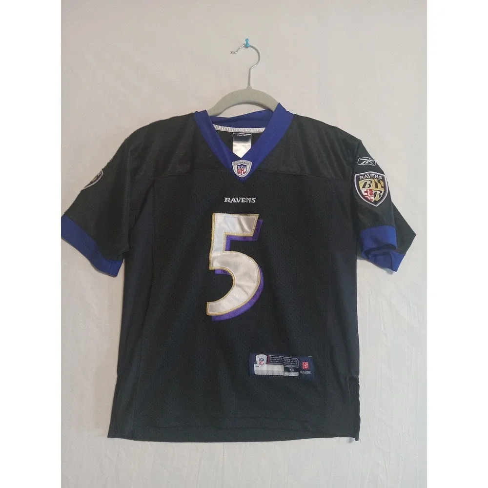2004 VINT Original Reebok NFL Baltimore Ravens Jersey Youth Sz8 ‎ Joe Flacco #5